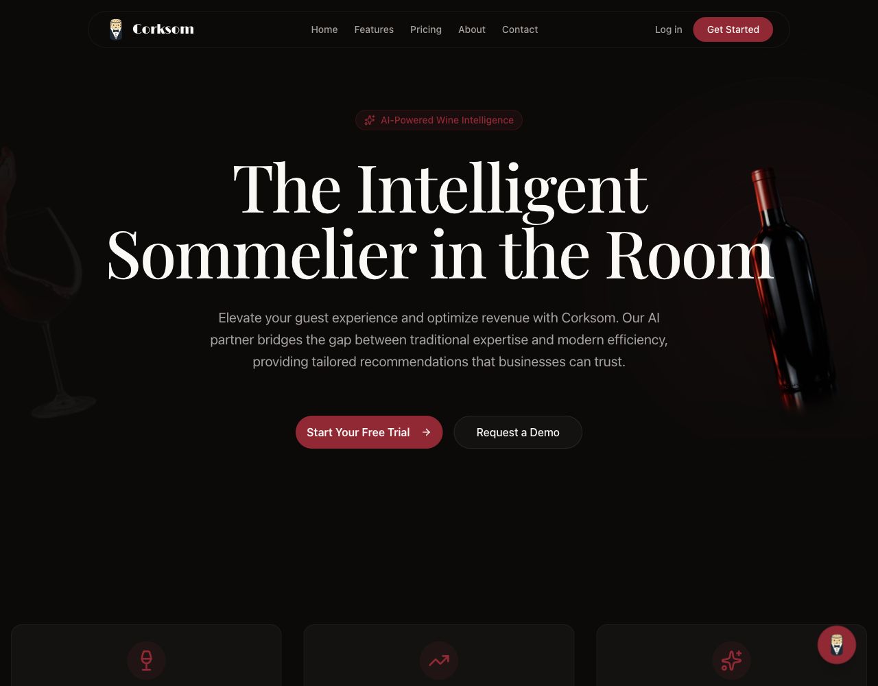 Corksom intelligent sommelier platform