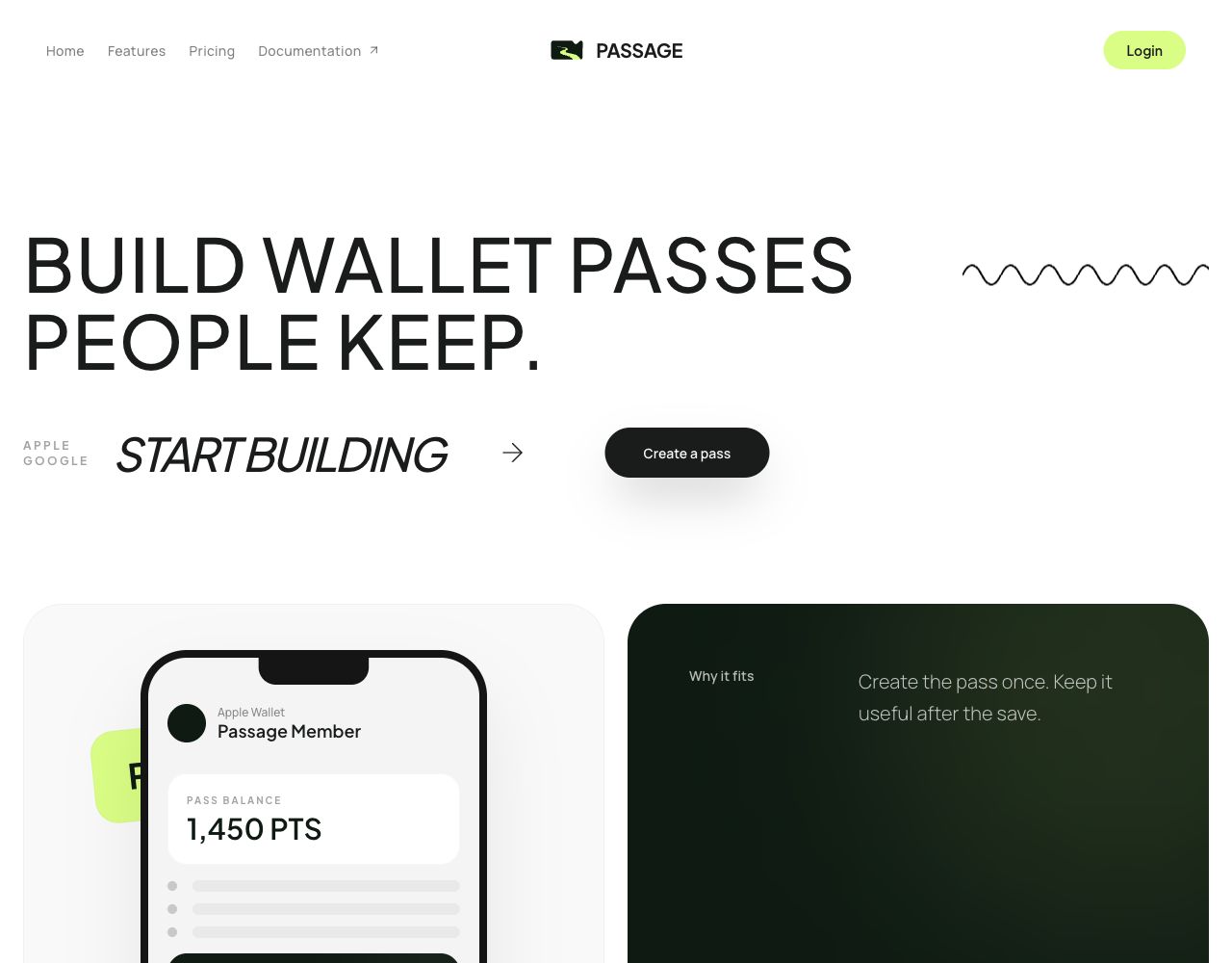 Passage wallet pass studio