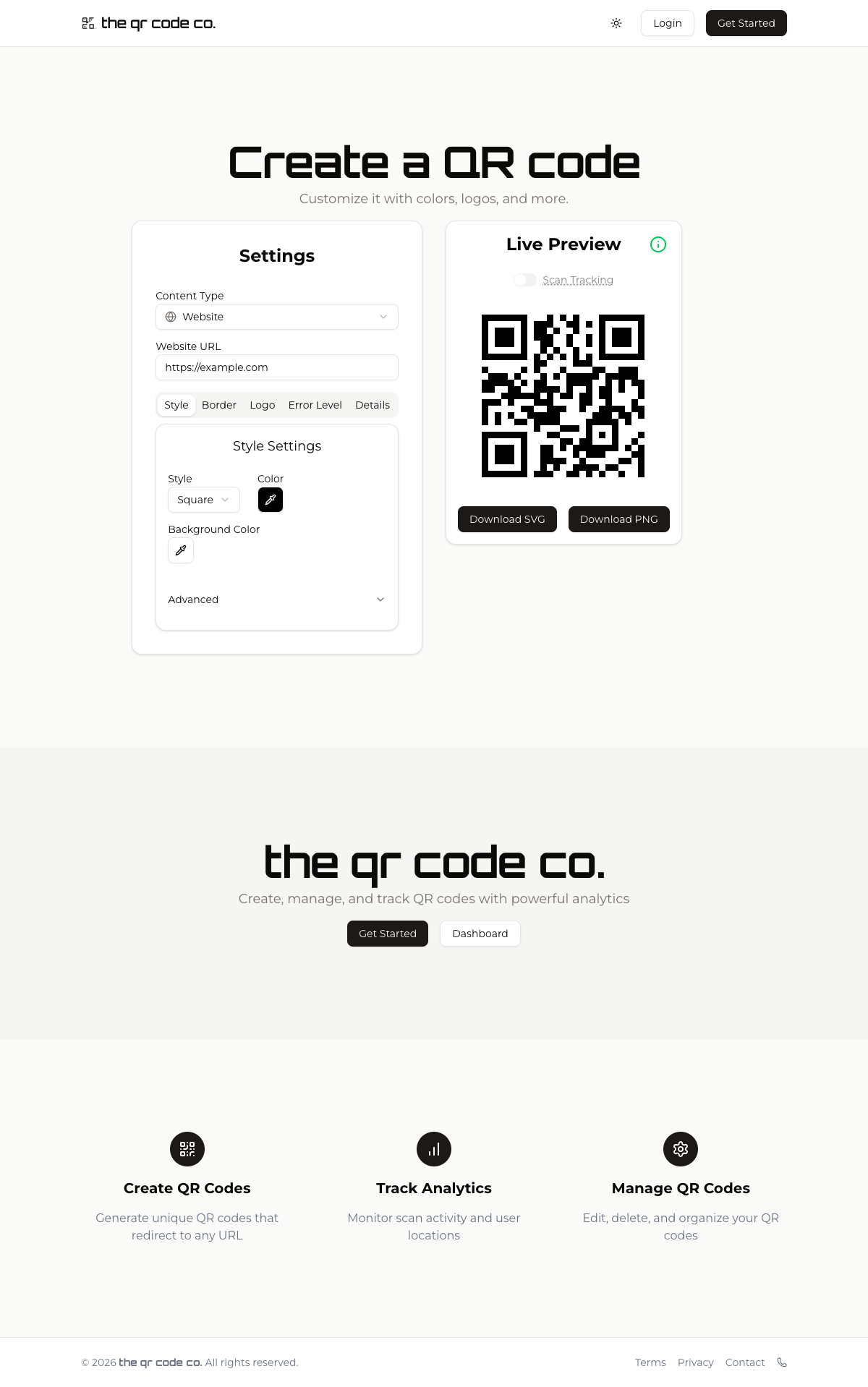 tqrco.de landing page
